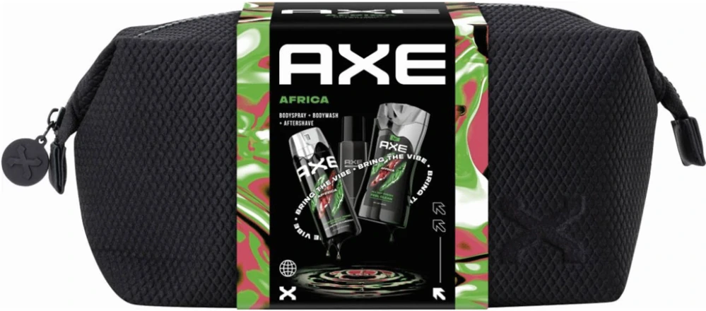 Kazeta: Axe MEN DEO 150ml+SG 250ml+VPH 100ml+Taška Africa
