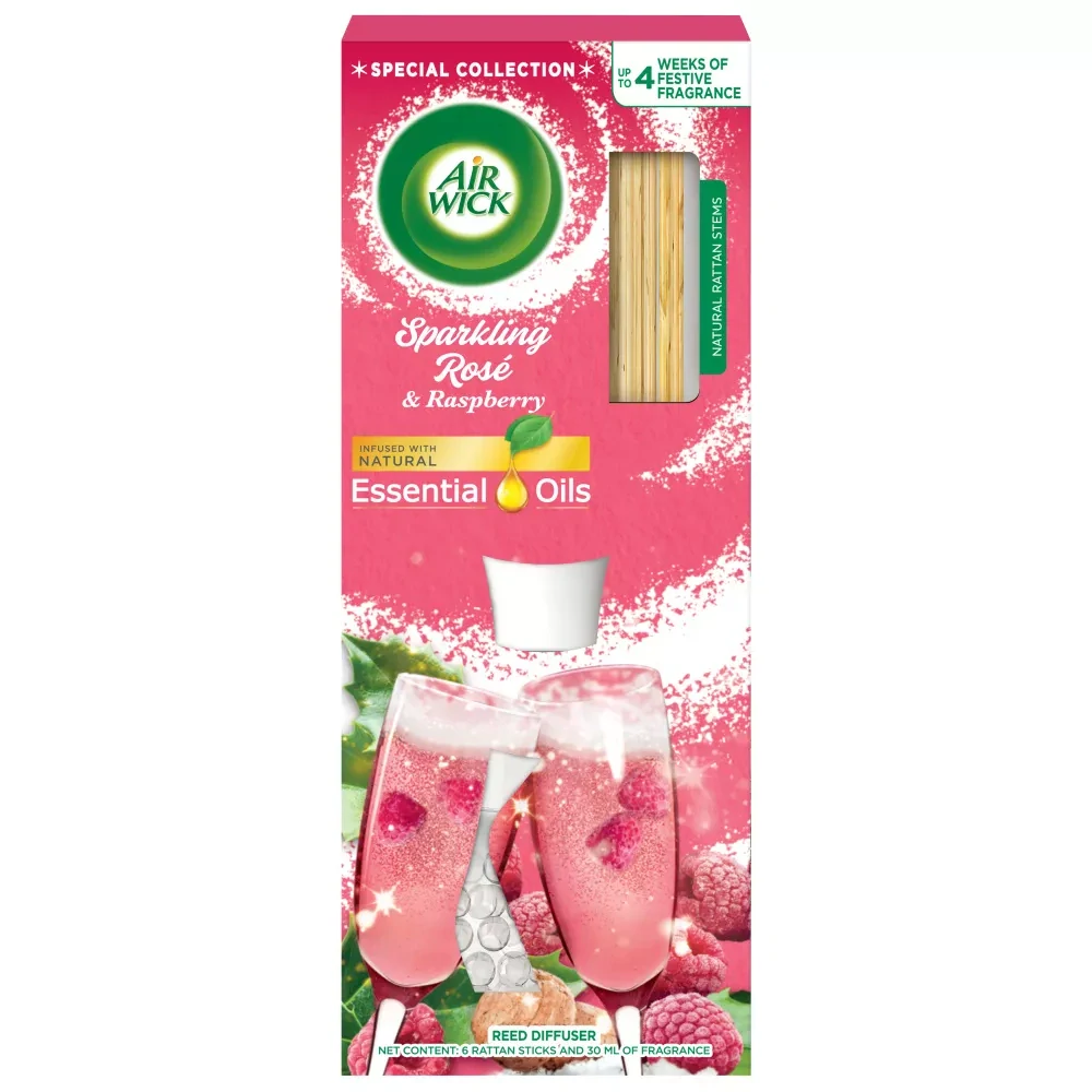 Air Wick Vonné tyčinky 30ml Sparkling Rose & Raspberry
