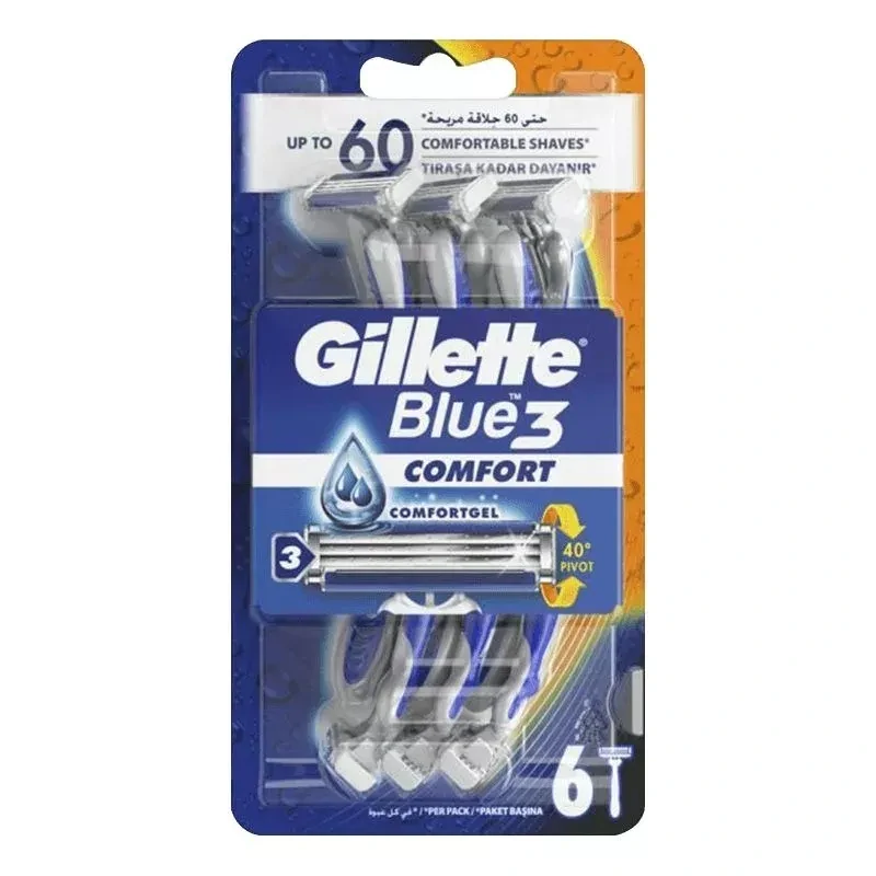 Gillette Jednorázový strojček Blue3 6ks Comfort