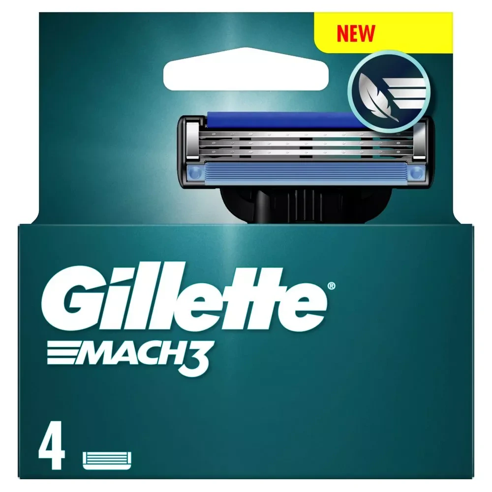Gillette náhrady Mach3 4ks (papierový obal) new