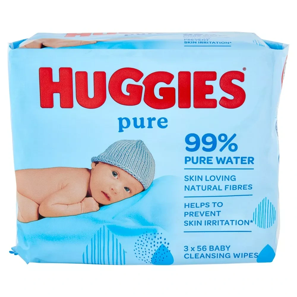 Huggies detské obrúsky 3x56ks Pure