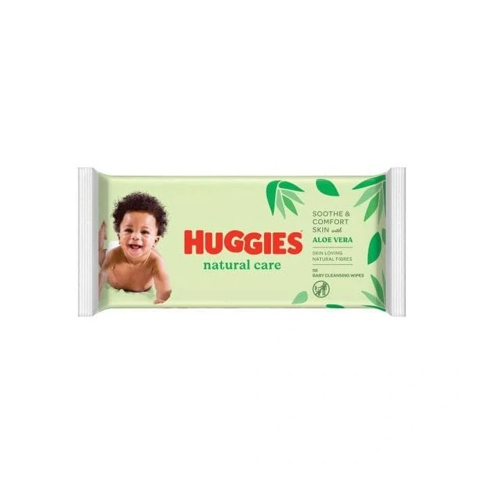 Huggies detské obrúsky 56ks Natural Care Aloe Vera