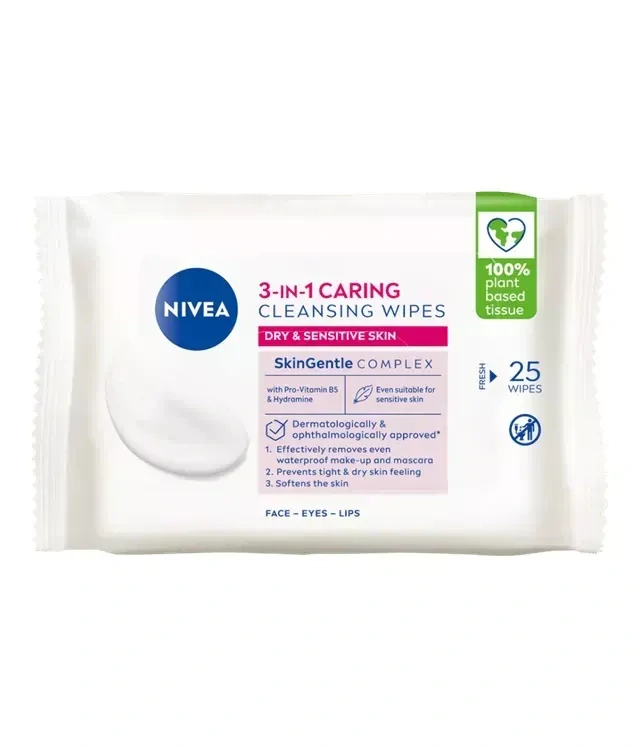 Nivea Čistiace obrúsky 25ks 3v1 Upokojujúce