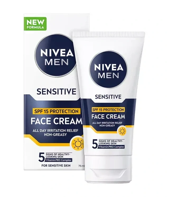 Nivea krém na Tvár MEN 50ml Sensitive SPF 15