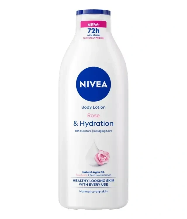Nivea Telové mlieko 400ml Rose & ArganNivea Telové mlieko 400ml Rose & Argan