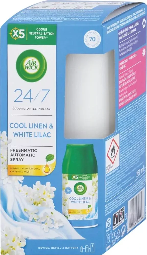 Air Wick FM strojček + náplň 250ml Vôňa sviežeho prádla