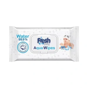 Fresh Baby Vlhčené obrúsky 60ks Cotton 99% Water 18+6grátis