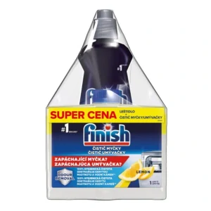 Finish Čistič umývačky 250ml Lemon+Leštidlo 400ml Regular