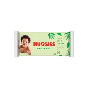 Huggies detské obrúsky 56ks Natural Care Aloe Vera