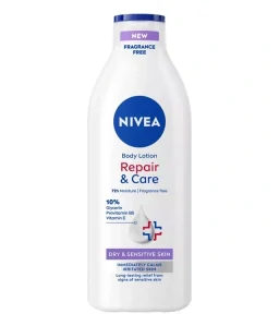 Nivea Telové mlieko 400ml Repair & Care Sensitive