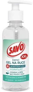 Savo čistiaci gel na ruky 250ml Antibacterial & Hydrating Pump (SK)